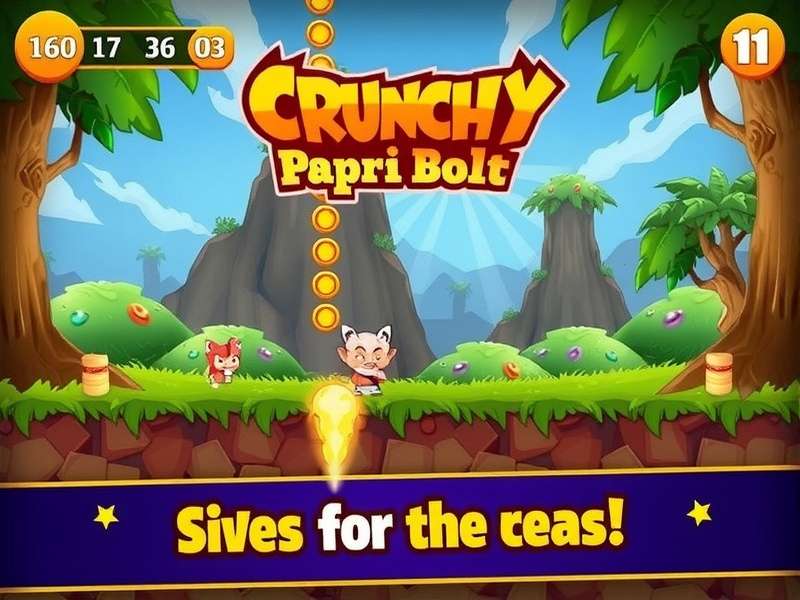 Crunchy Papri Bolt Gameplay Screenshot